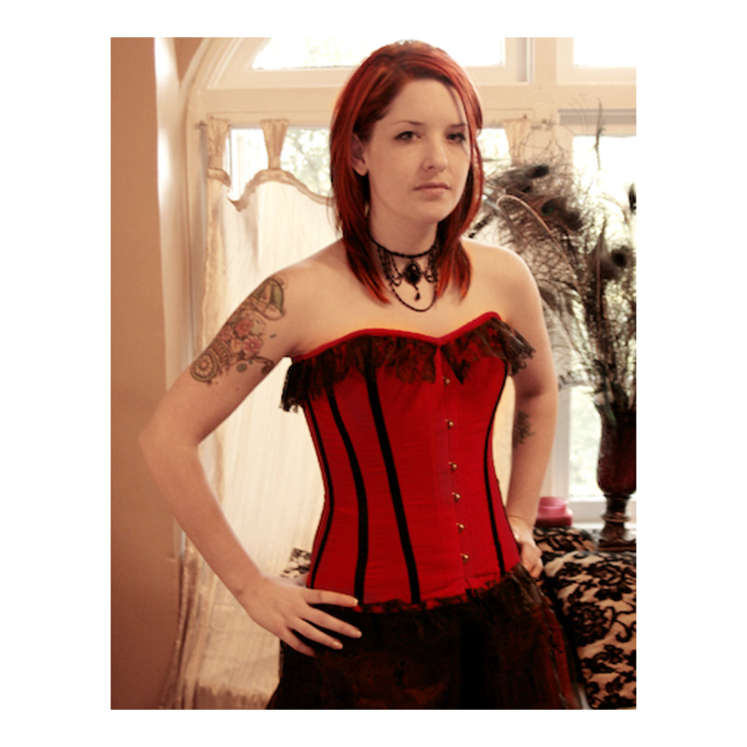 Velvet Overbust Corset SSL-361-F