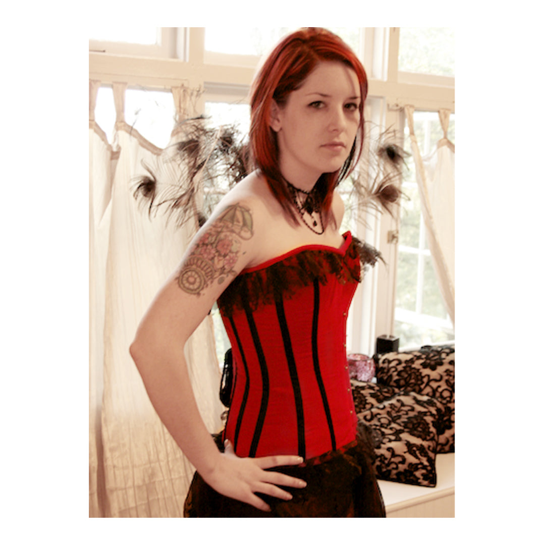 Velvet Overbust Corset SSL-361-F