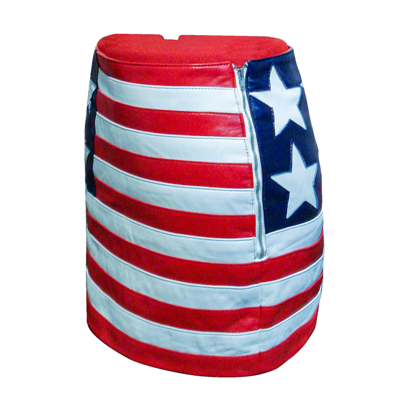 Leather Skirt American Flag SSSW-AF