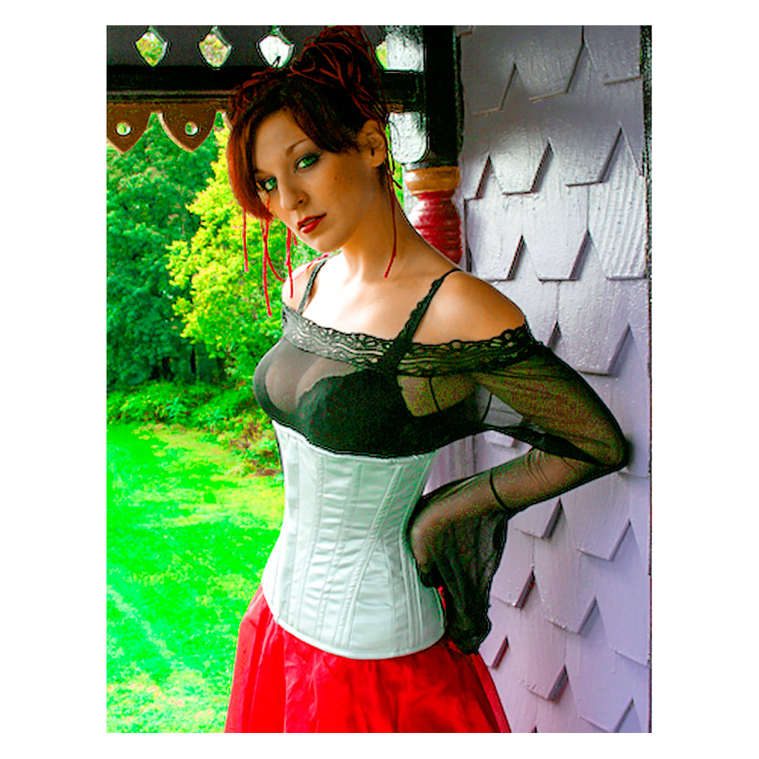 Satin Fabric Underbust Corset SSL-531-F