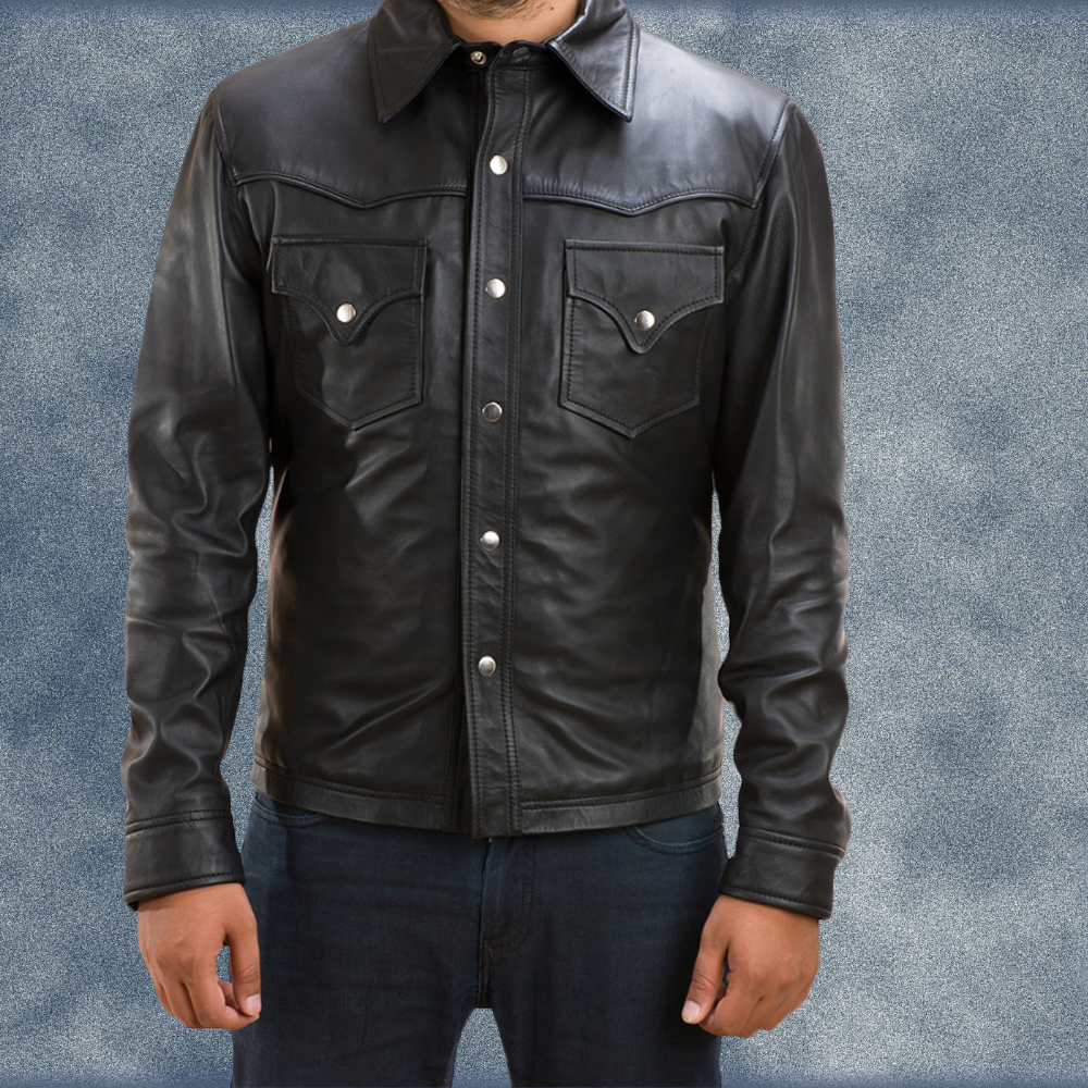 MLJ-112 – Men Leather Jacket