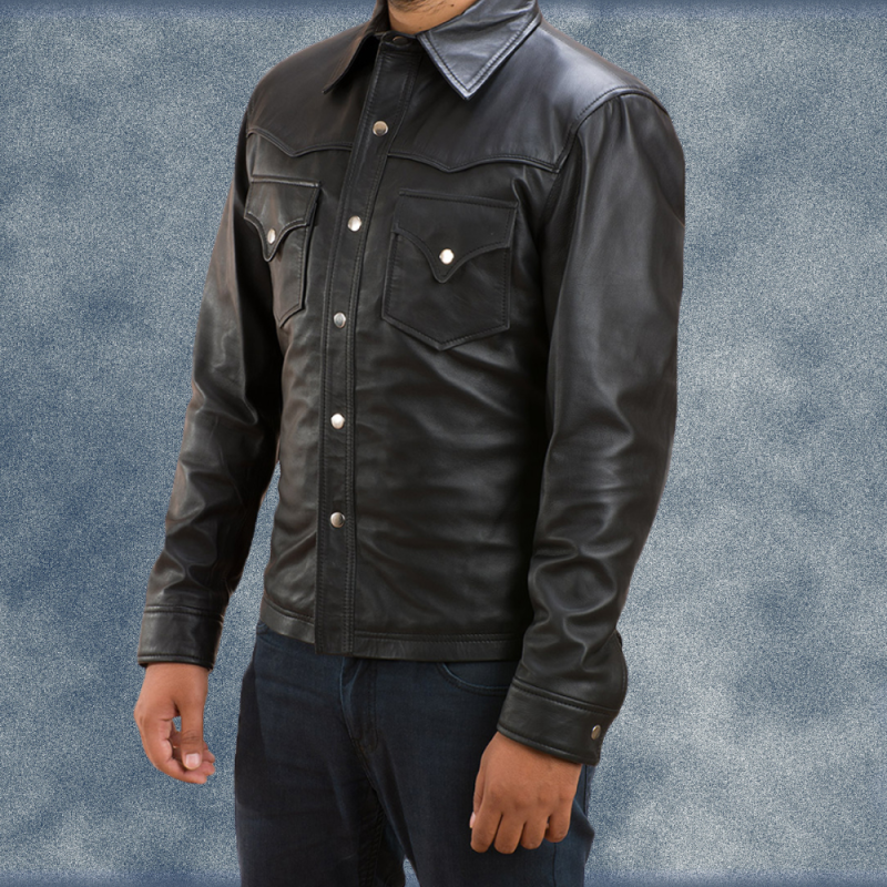 MLJ-112 – Men Leather Jacket