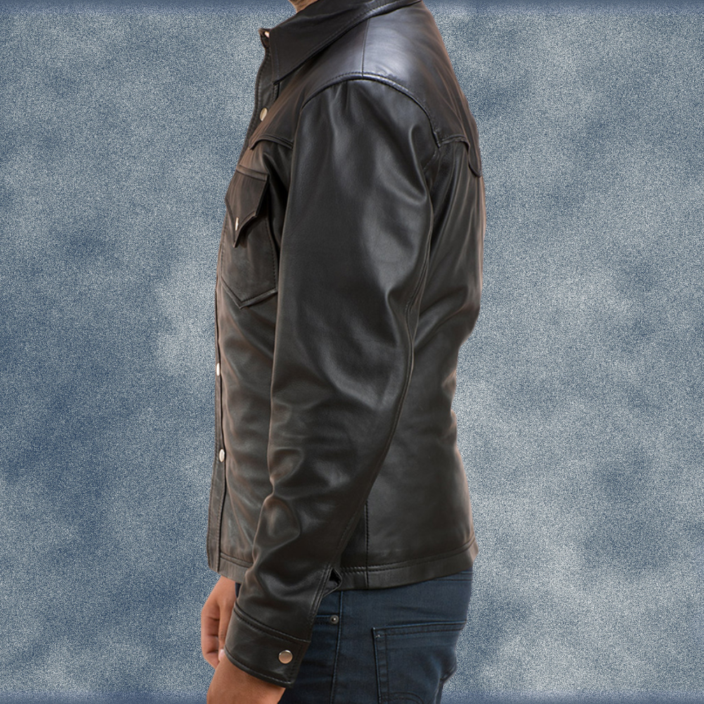 MLJ-112 – Men Leather Jacket