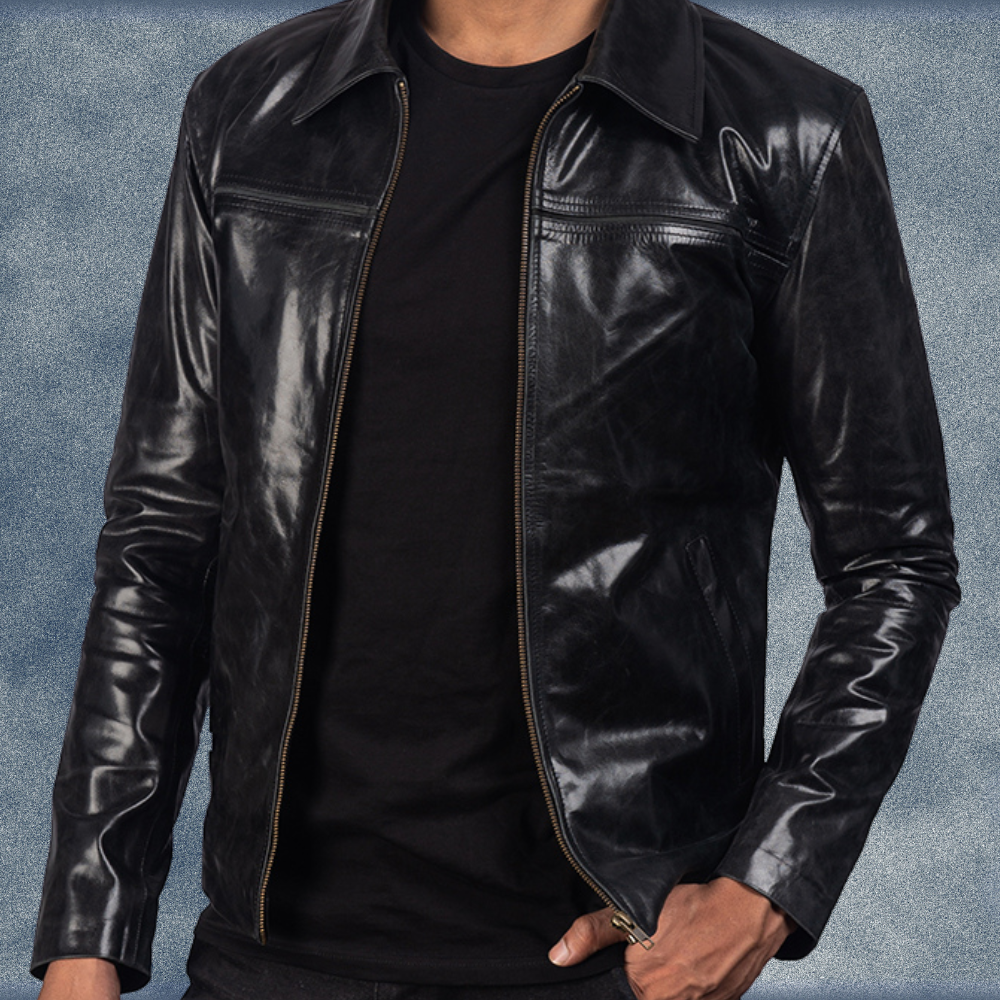 MLJ-114 – Men Stylish Leather Jacket