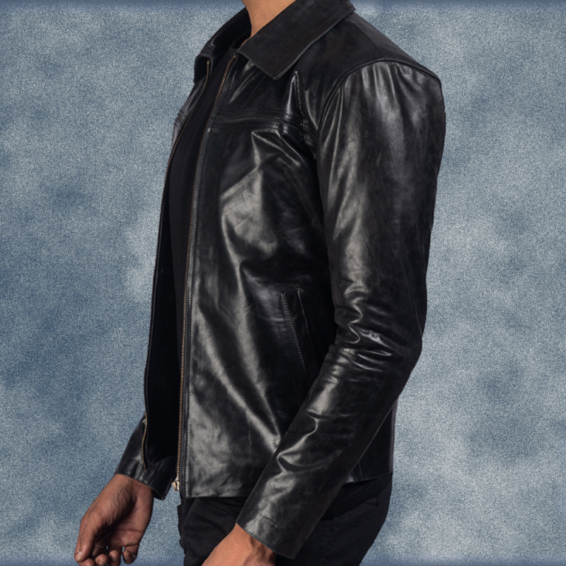 MLJ-114 – Men Stylish Leather Jacket