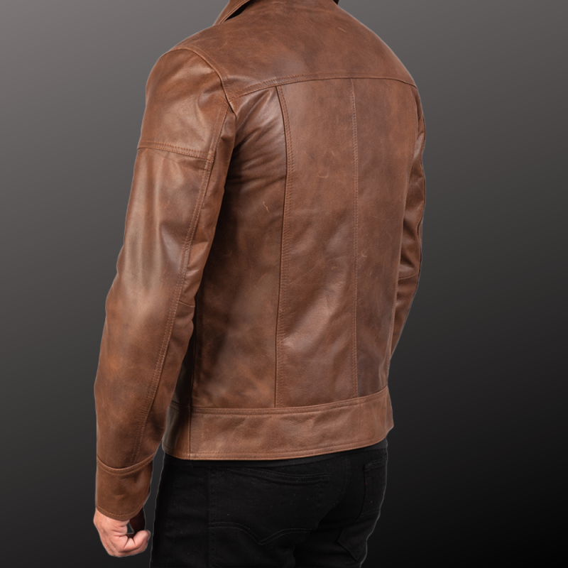 MLJ-115 – Men Biker Leather Jacket