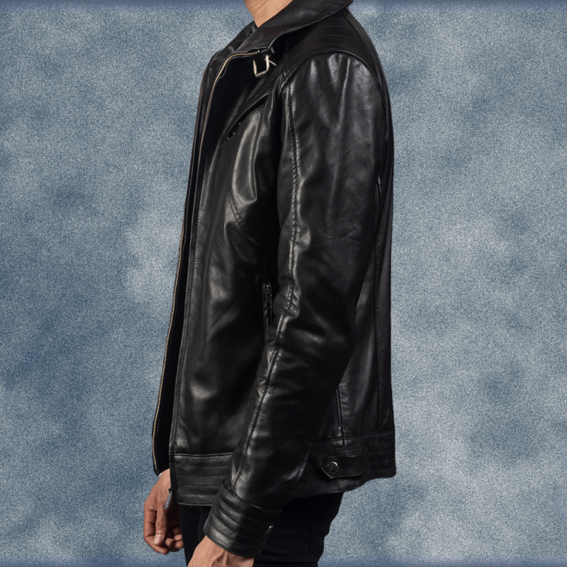 MLJ-116 – Men Stylish Biker Leather Jacket