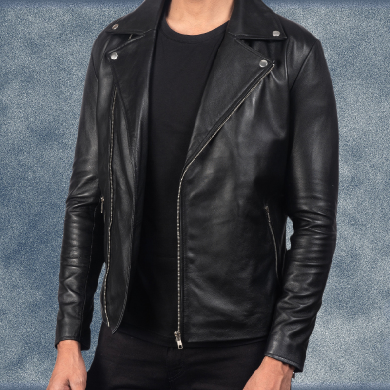 MLJ-118 – Leather Biker Jacket