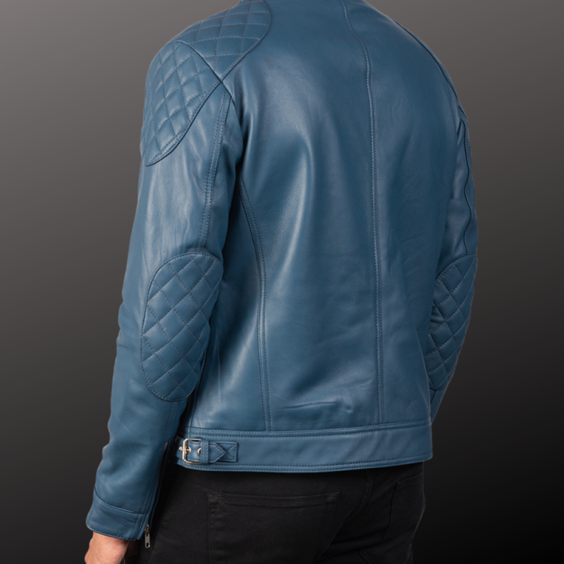 MLJ-121 – Men Soft Leather Biker Jacket