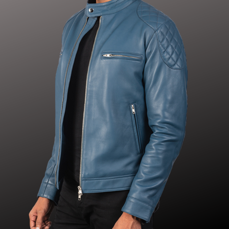 MLJ-121 – Men Soft Leather Biker Jacket