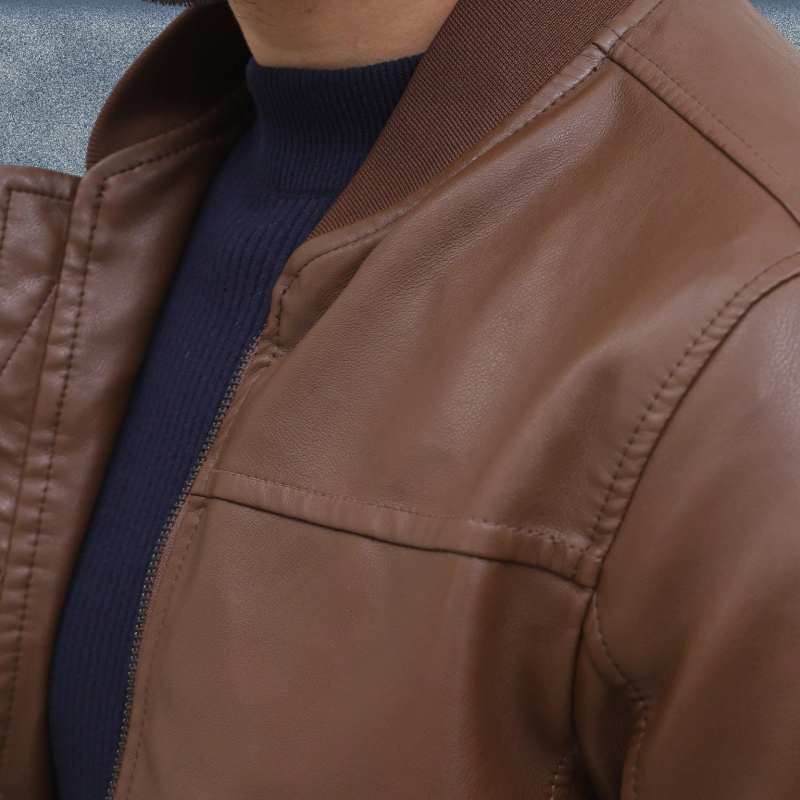 MLJ-129 – Men Full Sleeve Leather Jacket