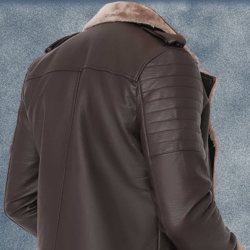 MLJ-134 – Fur Collar Leather Jacket