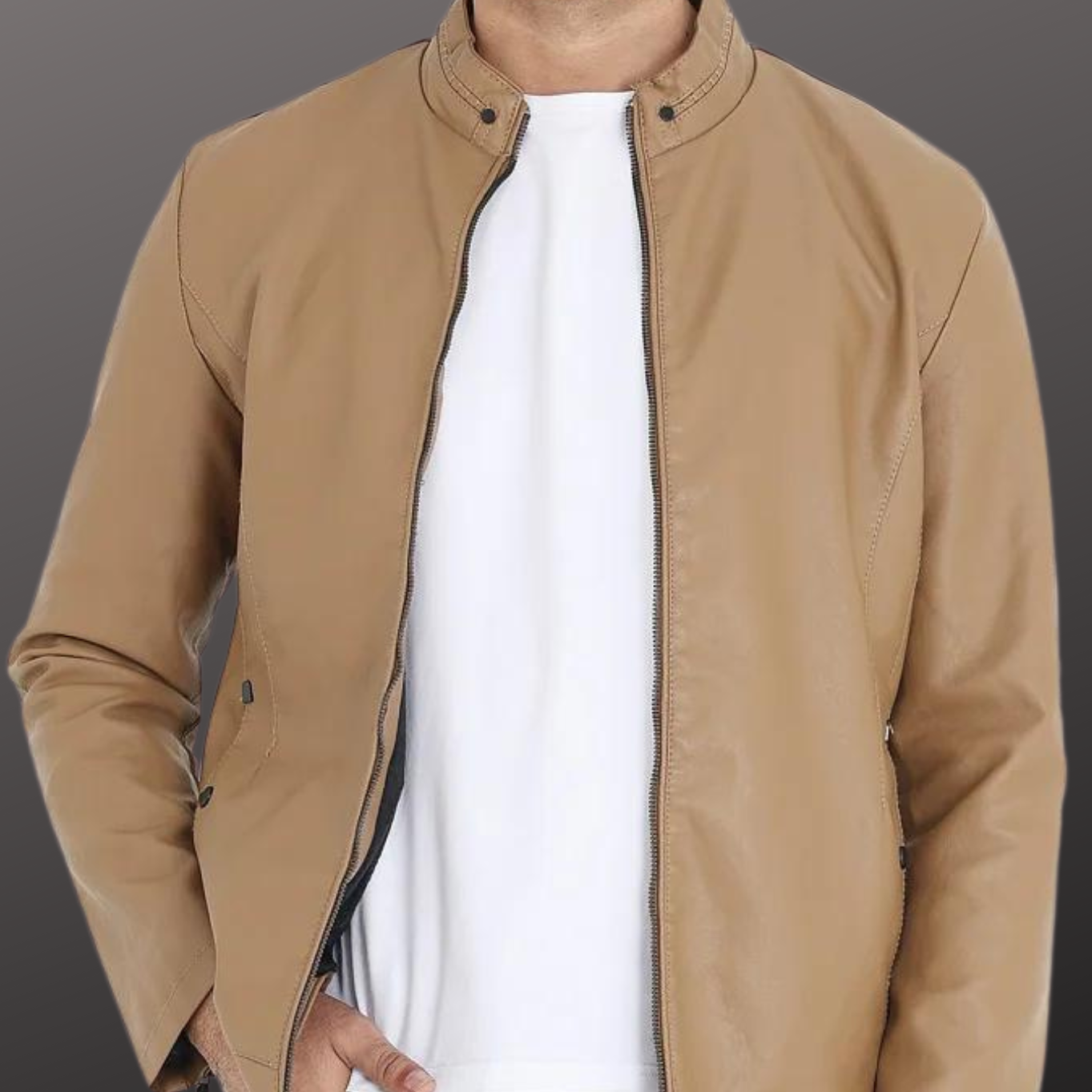 MLJ-135 – Men Soft Leather Jacket