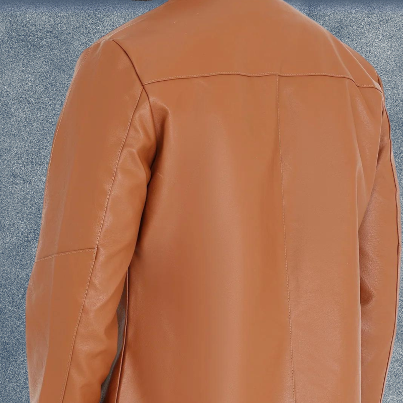 MLJ-139 – Men Leather Jacket With Side Pockets