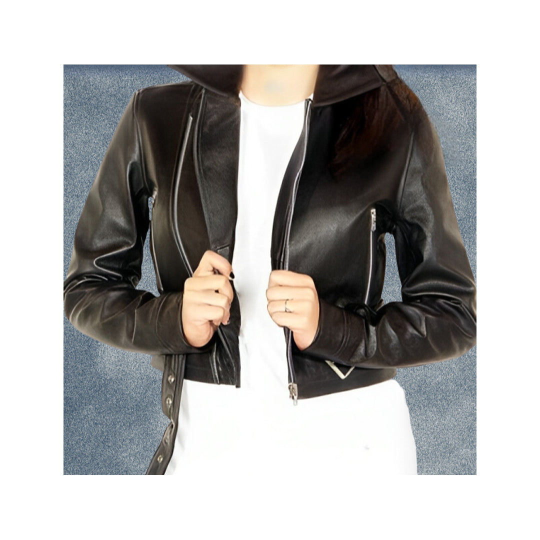 Project-M-09 – Women Leather Biker Jacket