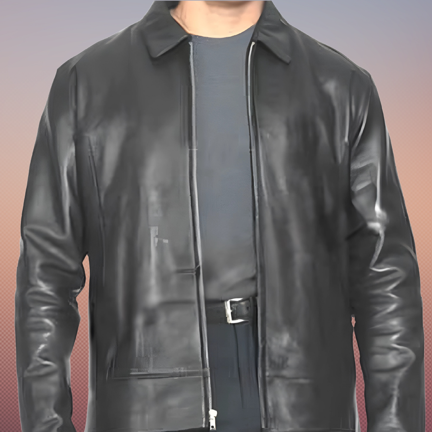 SJM-018 – Men Genuine Leather Jacket