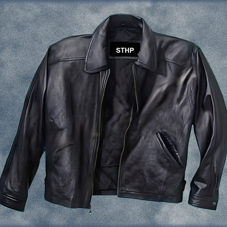 SJM-004 – Men Zipper Leather Jacket With Side Pockets